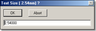 BAE Version 5.4: Dialog - Texth&ouml;he