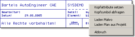 BAE Version 6.6: Schaltplaneditor: &Uuml;ber Bibliotheksdefintion frei programmierbare Symbolkontextmen&uuml;s